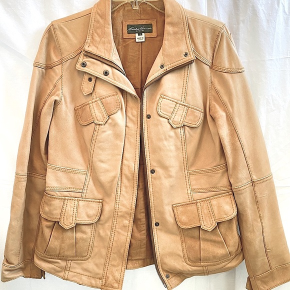 Eddie Bauer | 100% Lamb Leather Moto Jacket | Women | Size: Small - Picture 2 of 15